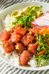Homemade Ahi Tuna Poke Bowl