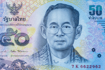 Close up Thai banknotes, Macro 1:1 photography.