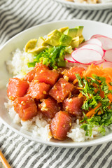 Homemade Ahi Tuna Poke Bowl