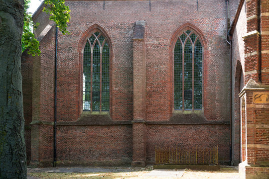 windows of Sint Catharina Curch Heusden, The Netherlands