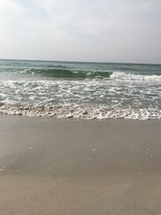 waves on the beach