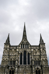 Fototapeta na wymiar Salisbury Cathedral in England