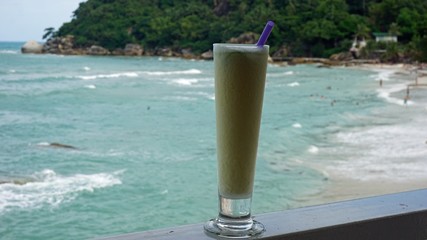 tasty cocktail at the beach