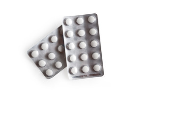 packaging of tablets on a white background