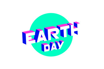 Earth day banner for environment safety celebration. Save the Earth concept. April 22. - Vector