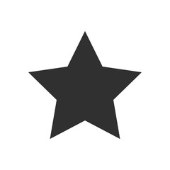Obraz premium Black star icon isolated on white background. Vector illustration.