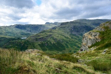 Easedale Tarn hiding in the bowl