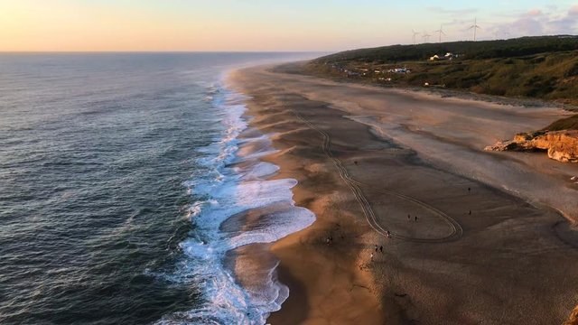 sunset on the beach