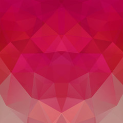 Obraz premium Polygonal vector background. Can be used in cover design, book design, website background. Vector illustration. Red, pink colors.