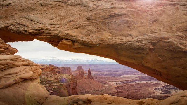Sunrise at Mesa Arch in Canyonlands National Park, Utah