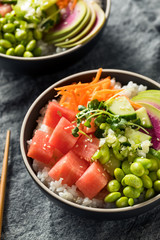 Homemade Vegan Poke Bowl