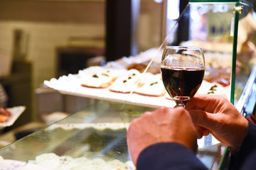 Tapas on location at a Tapas-Bar