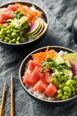 Homemade Vegan Poke Bowl