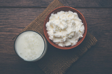 Homemade white Butter or Makhan/Makkhan in Hindi, served in a bowl. selective focus