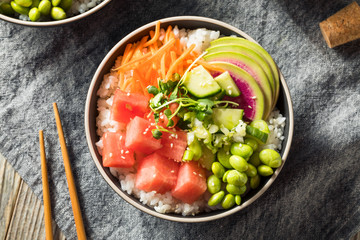 Homemade Vegan Poke Bowl