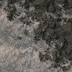 high quality rendering of rock surface texture with grungy details and patterns