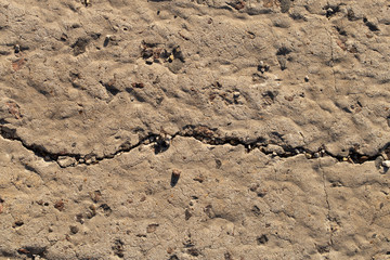 Wall of the house. Concrete coating. Cement slab.