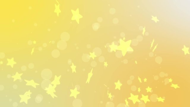 Yellow cartoon background with stars