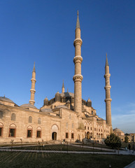 Fototapeta na wymiar Selimiye Mosque view in Edirne.