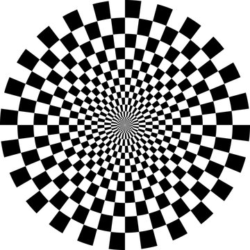 Optical Checkered Circle