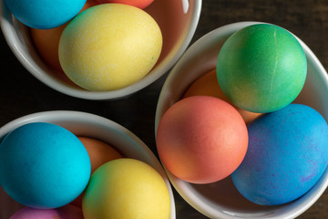 colorful easter eggs