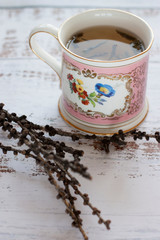 Cup of green tea.