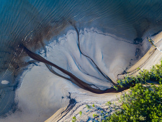 Luftaufnahmen von der Küste von Kurrimine Beach in Australien