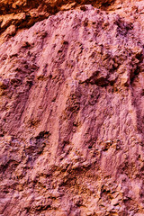Brown natural textured background of Hoodoo rock in Utah