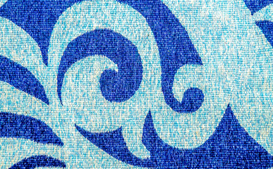 Patterns on wool fabric as background