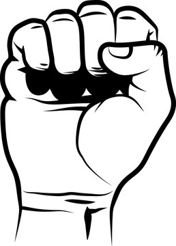 recommend clip art: isolated clenched fist