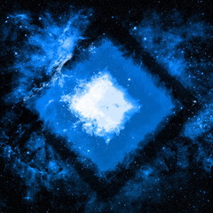 Abstract space background. Stars of a planet and galaxy in a free space. Colorful space background....