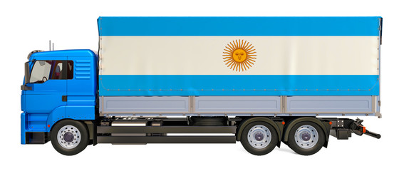 Cargo Delivery in Argentina concept, 3D rendering