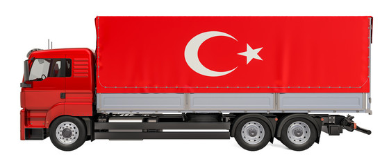 Cargo Delivery in Turkey concept, 3D rendering