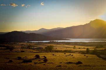 Atardecer en la montaña