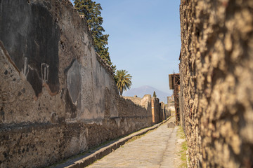 Fototapeta premium Ruins of Pompeii in March
