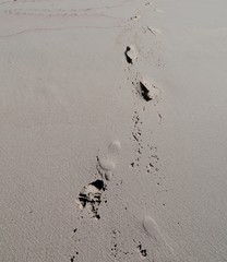 Fußspuren im Sand