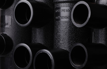 Group of building pipes