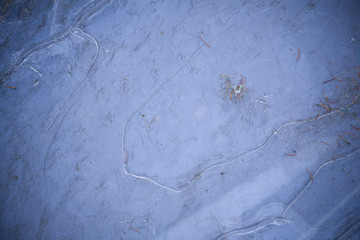 Ice in the winter. Dead water. Cold. The beginning of spring. Ice texture. Beauty of nature. Simple...