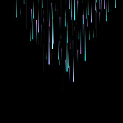 Fast Effect. Motion Neon Light Movement static