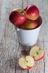 Sliced apples