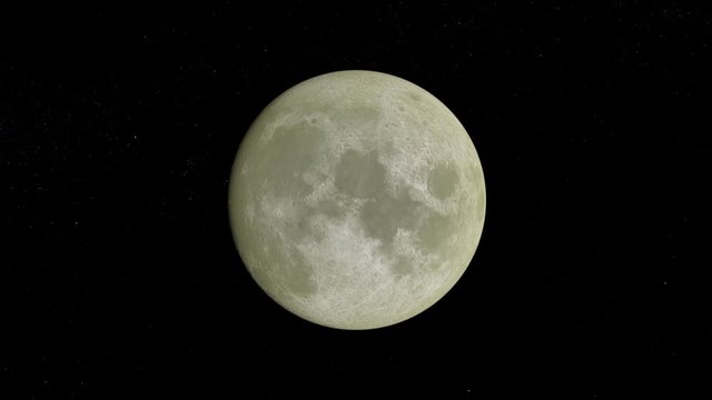 暗闇に浮かぶ満月