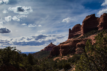 Landscape of the red rock formations of Sedona, Arizona