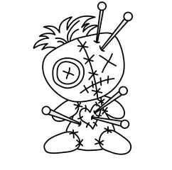 hanging voodoo doll