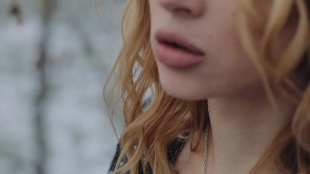 Prayer to God. State of the soul: loneliness, hope, faith. Sad girl prays out loud