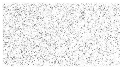 Silver polka dot small confetti on white background