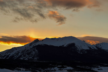 Rocky Mountain Peak Sunset
