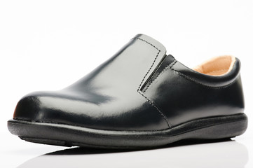 Black shoe with no laces