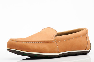 Brown loafer shoe