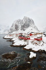 Landscape of Norway lofotens - hamnoy