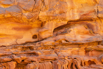 Coloured Canyon is a rock formation on Sinai peninsula. Sights of Nuweiba, Egypt.